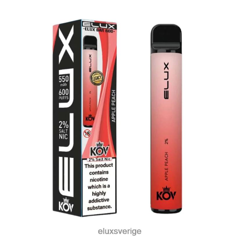 Elux Pro - Elux Bar legacy-serien engångsvape N60VRR103 äpple persika