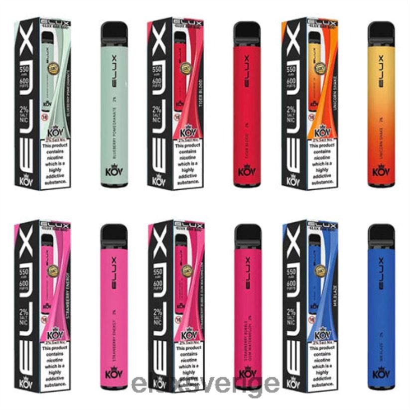 Elux Vape Review - Elux Bar legacy-serien engångsvape N60VRR107 blåbär körsbär tranbär