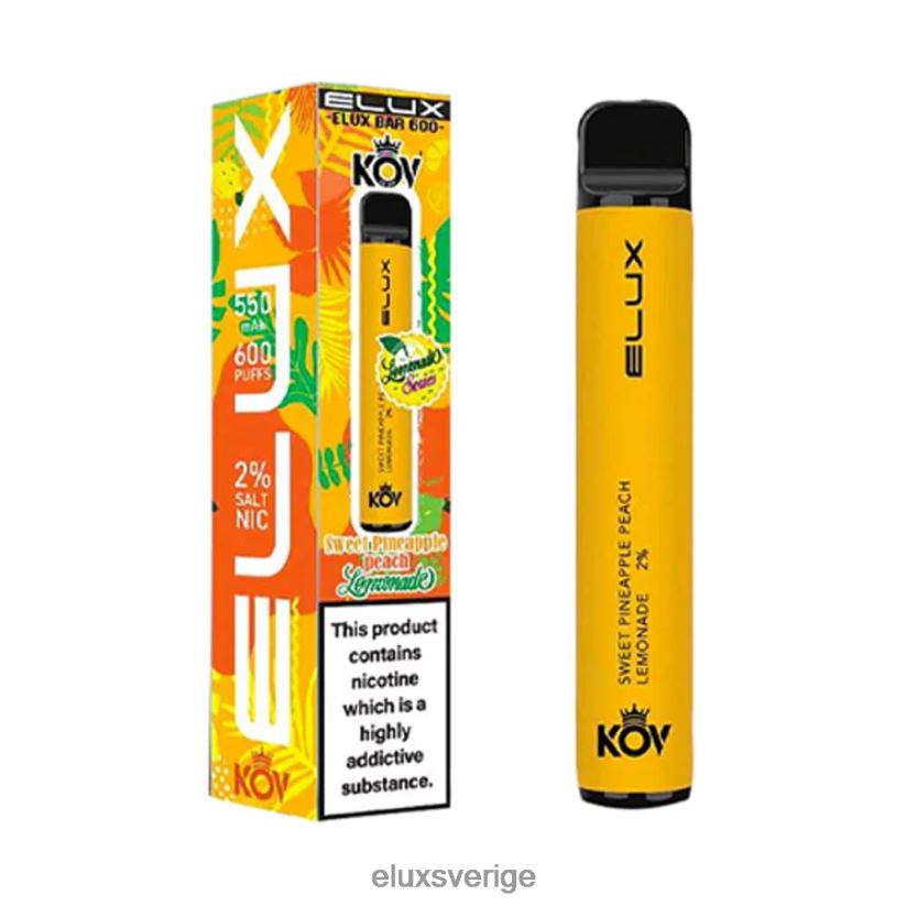 Elux Vape Rechargeable - Elux Bar lemonad serien engångsvape N60VRR78 ananas persika lemonad söt