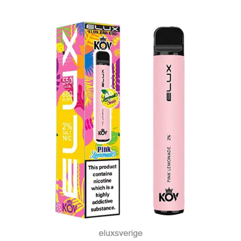 Elux Vape Sverige - Elux Bar lemonad serien engångsvape N60VRR104 rosa lemonad
