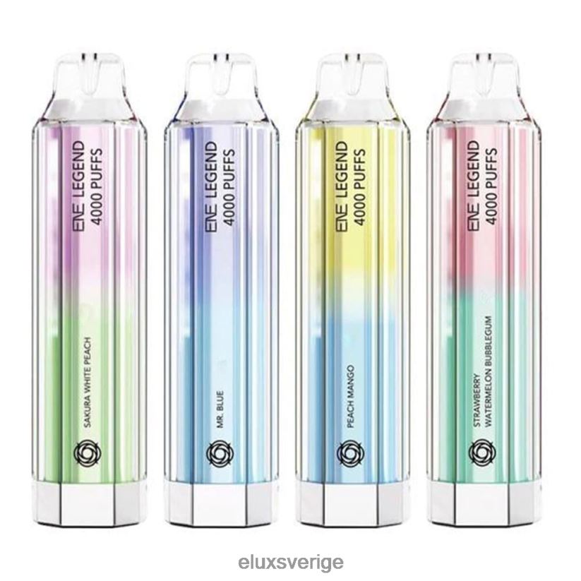 Elux Sverige - Elux ENE Legend 4000 puffar engångsvape N60VRR155 färsk mentol mojito