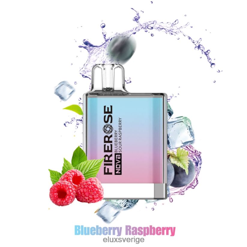 Elux Vape Flavours - Elux Firerose Nova 600 puffar engångsvape N60VRR22 blåbärssura hallon