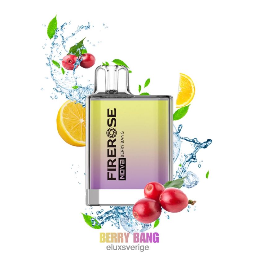Elux Vape Rechargeable - Elux Firerose Nova 600 puffar engångsvape N60VRR18 berry bang
